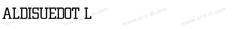 ALDISUEDOT Light字体转换